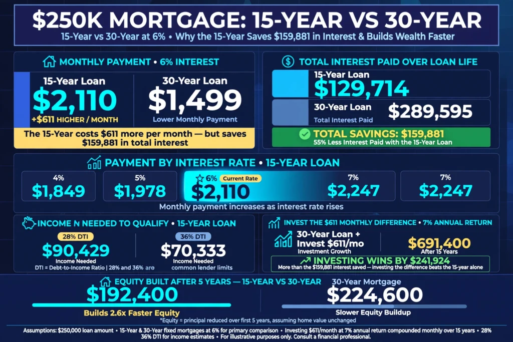 250k Mortgage 15 Years