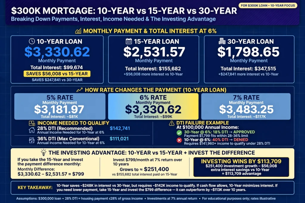 300k Mortgage 10 Years