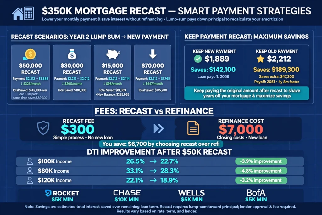 350k Mortgage Recast
