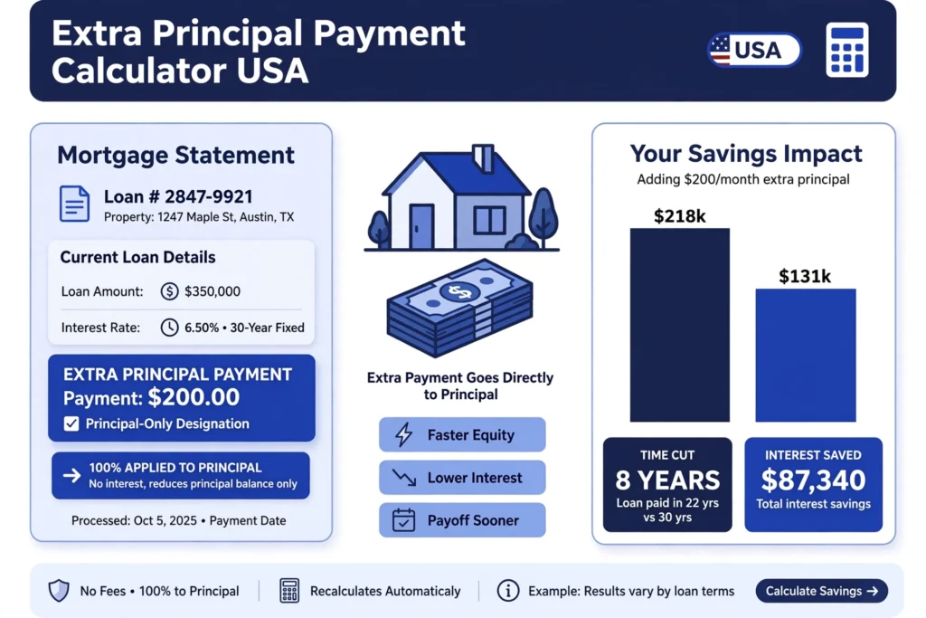 Extra Principal Payment Calculator